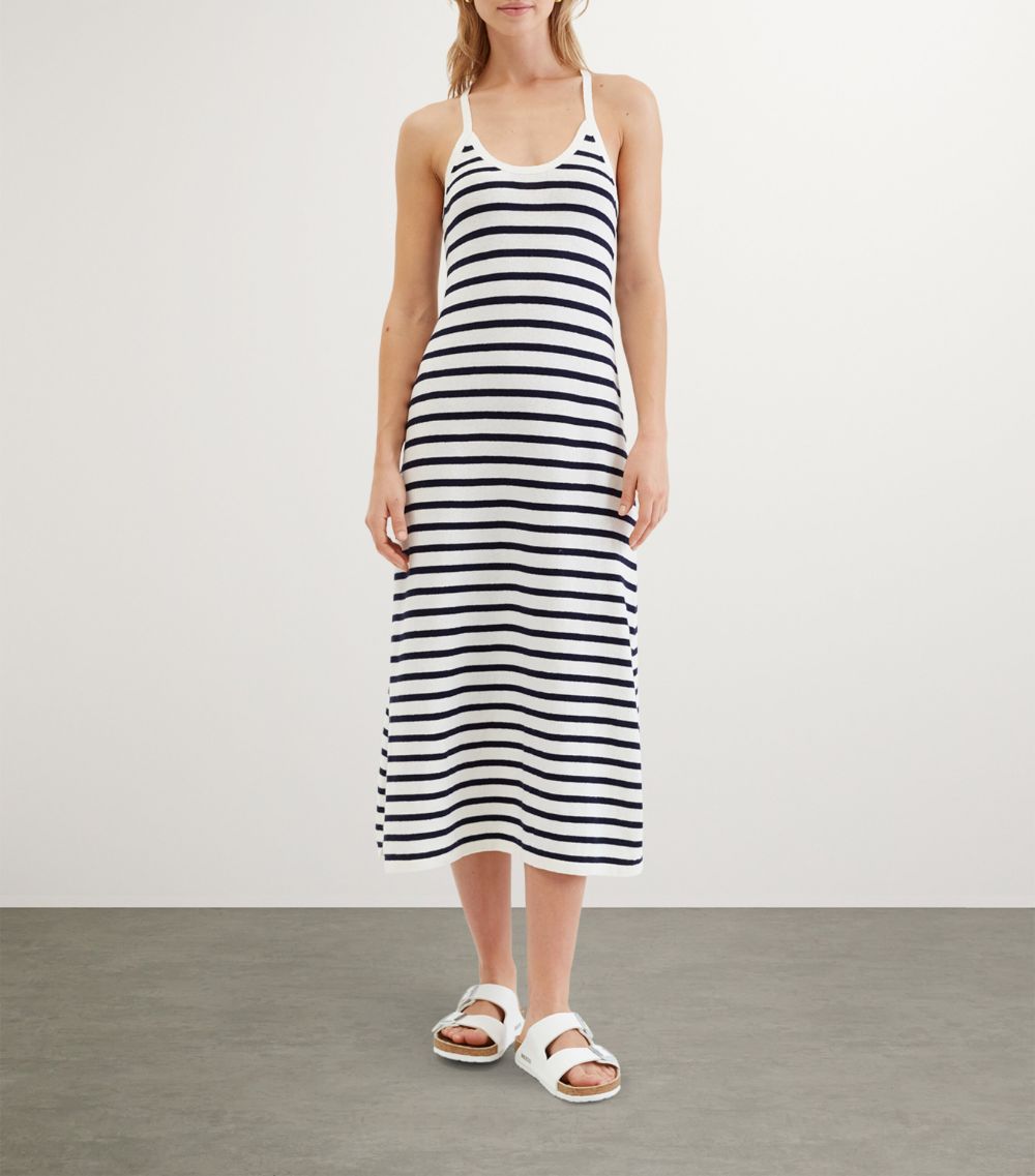 Chinti & Parker Chinti & Parker Bci Cotton-Linen Striped Breton Dress