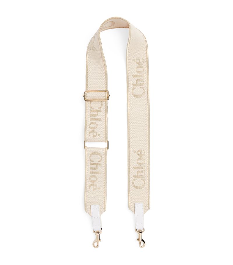 Chloé Chloé Logo-Embroidered Bag Strap