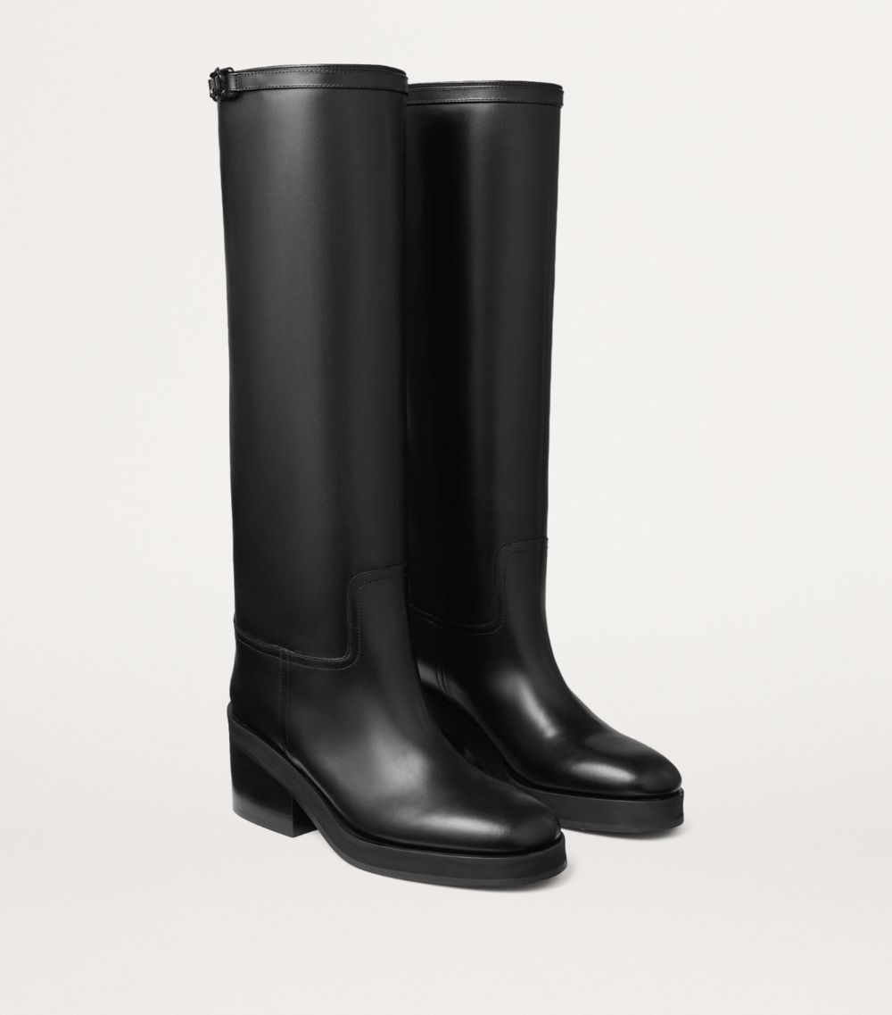 Jimmy Choo Jimmy Choo Yasmin 70 Leather Knee-High Boots