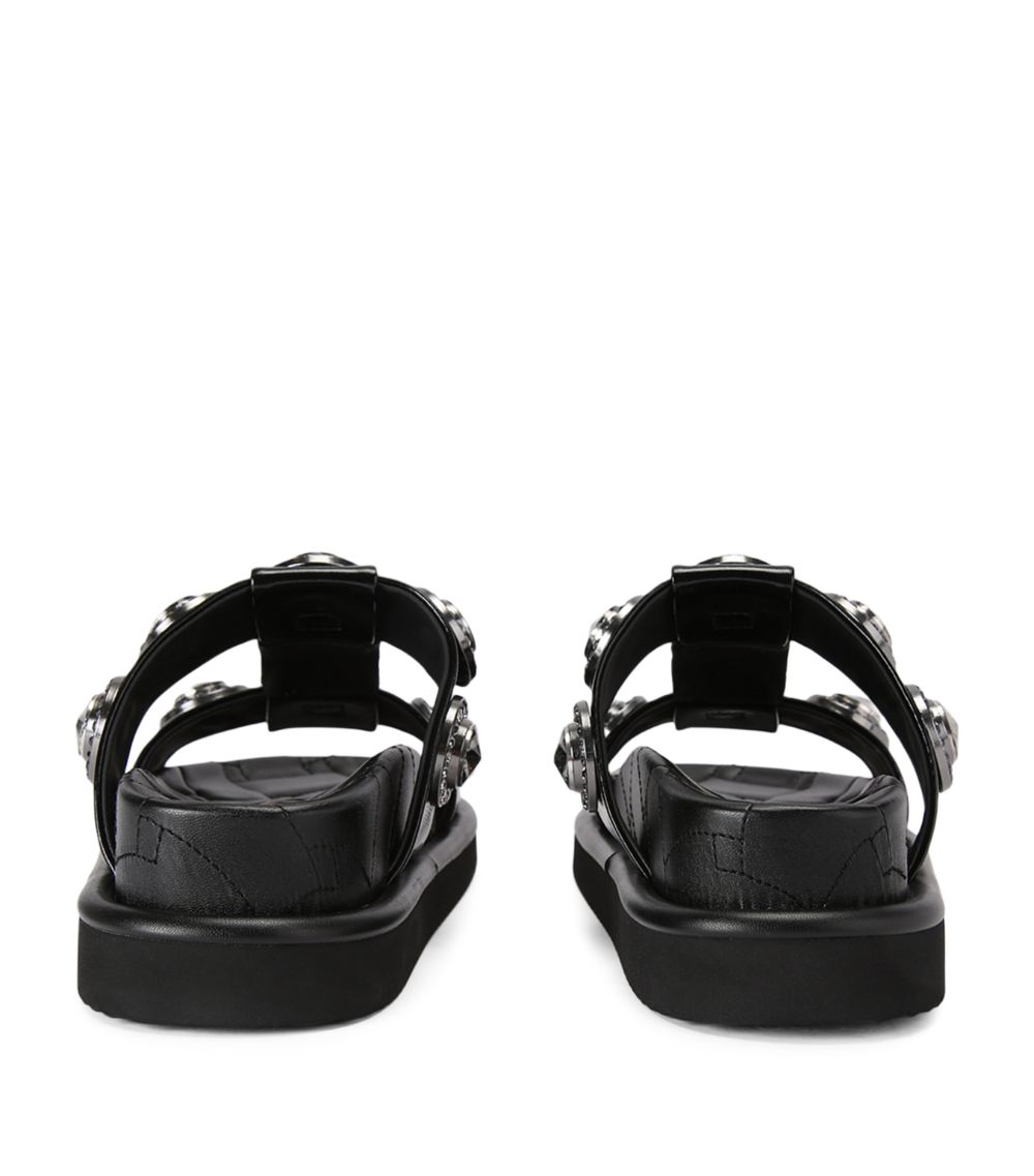 Kurt Geiger London Kurt Geiger London Leather Orson Crystal Sandals