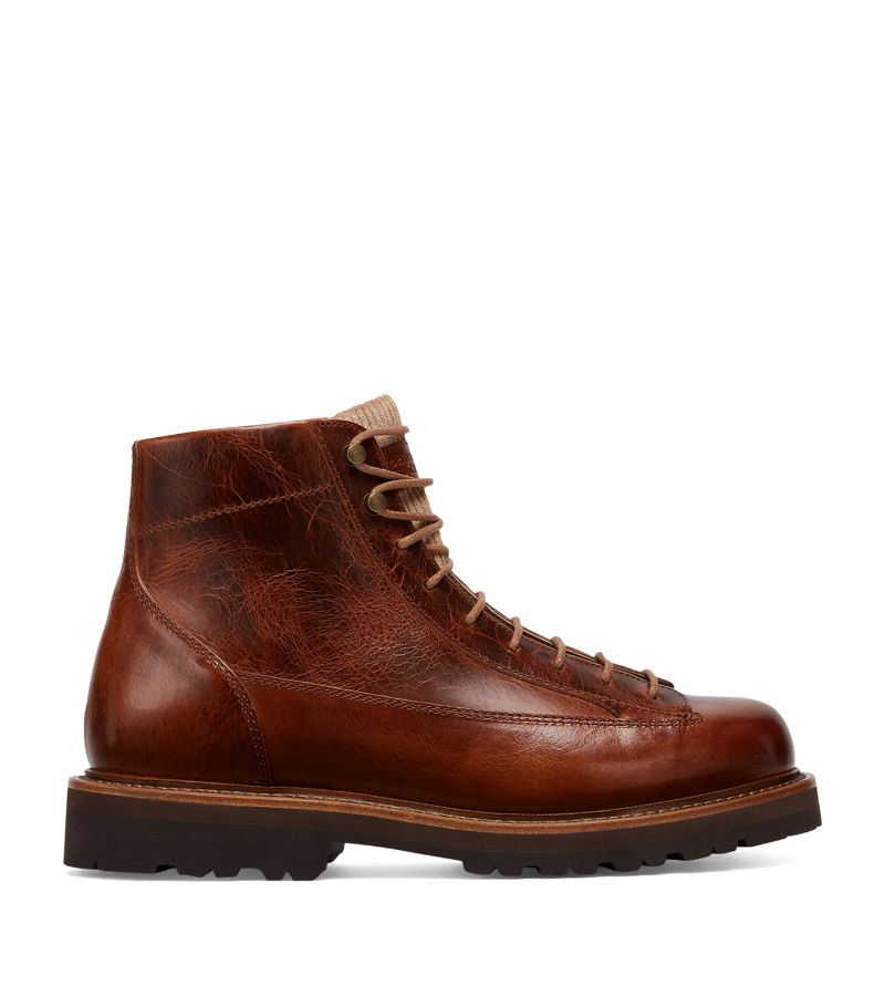 Brunello Cucinelli Brunello Cucinelli Calfskin Ankle Boots