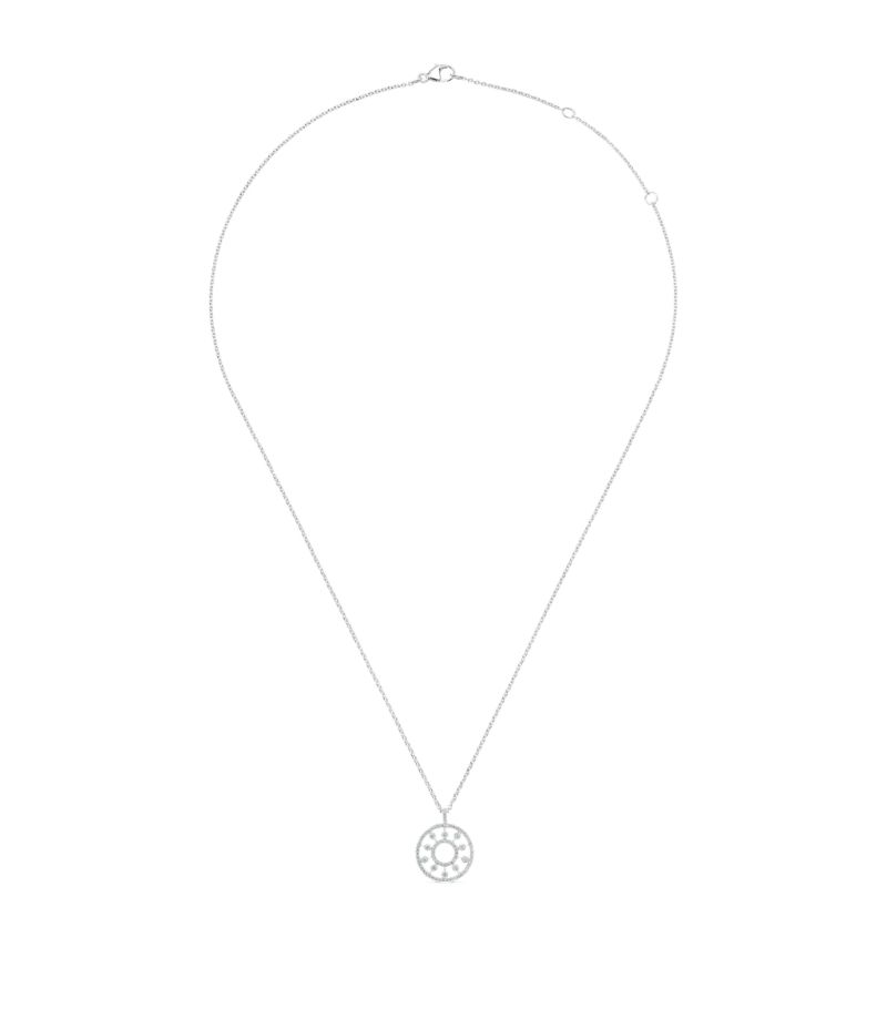 De Beers Jewellers De Beers Jewellers White Gold And Diamond Dewdrop Medallion Necklace