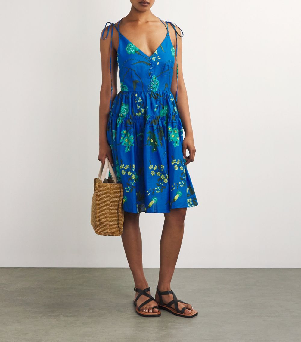 Erdem Erdem Cotton-Linen Floral Mini Dress