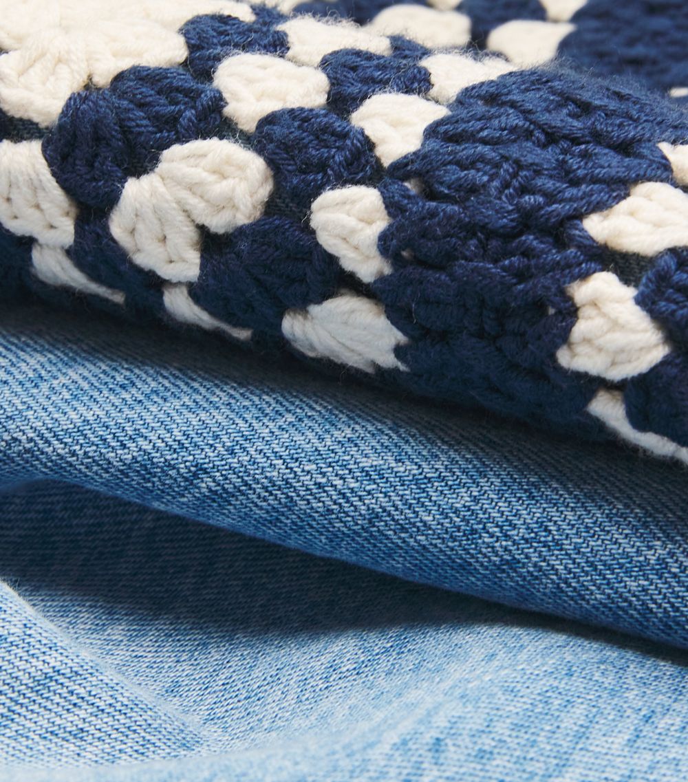 Frame Frame Crochet-Detail Le Jane Crop Jeans