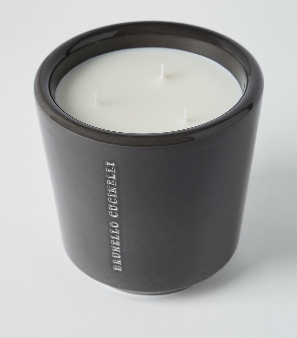 Brunello Cucinelli Brunello Cucinelli 3-Wick Ebano Candle (18Cm)