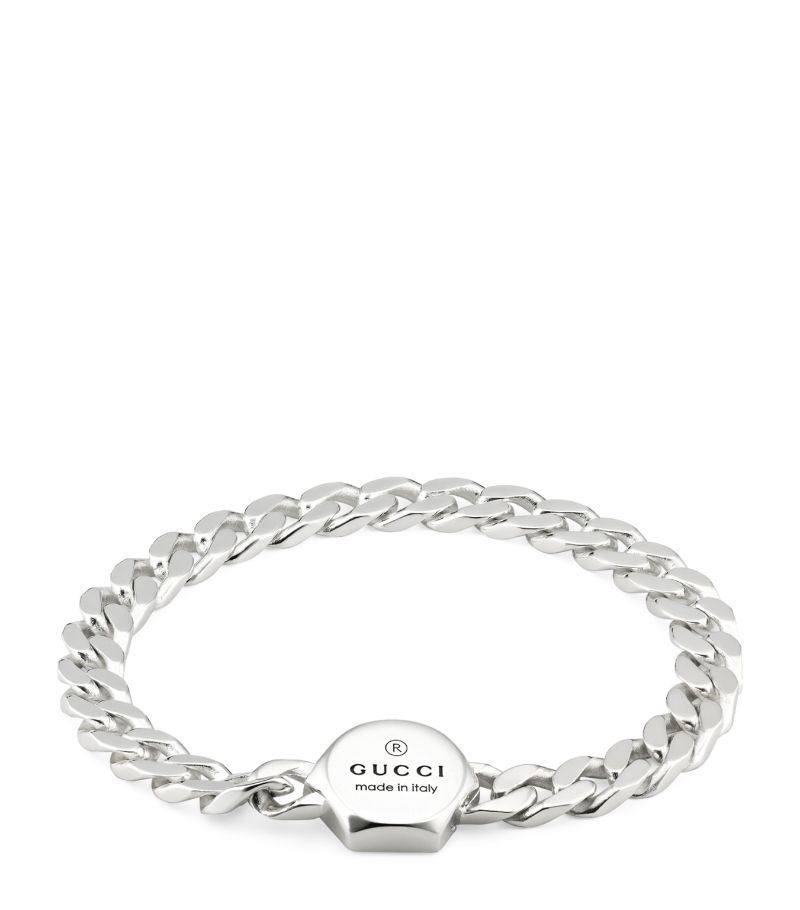 Gucci Gucci Sterling Silver Trademark Bracelet