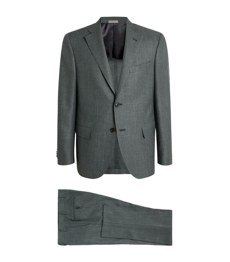 Corneliani Corneliani Wool-Silk Blend 2-Piece Suit