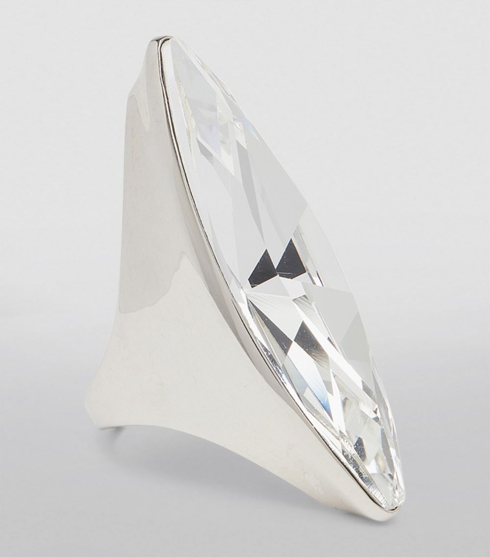 Alexander McQueen Alexander Mcqueen Crystal-Embellished Shard Ring