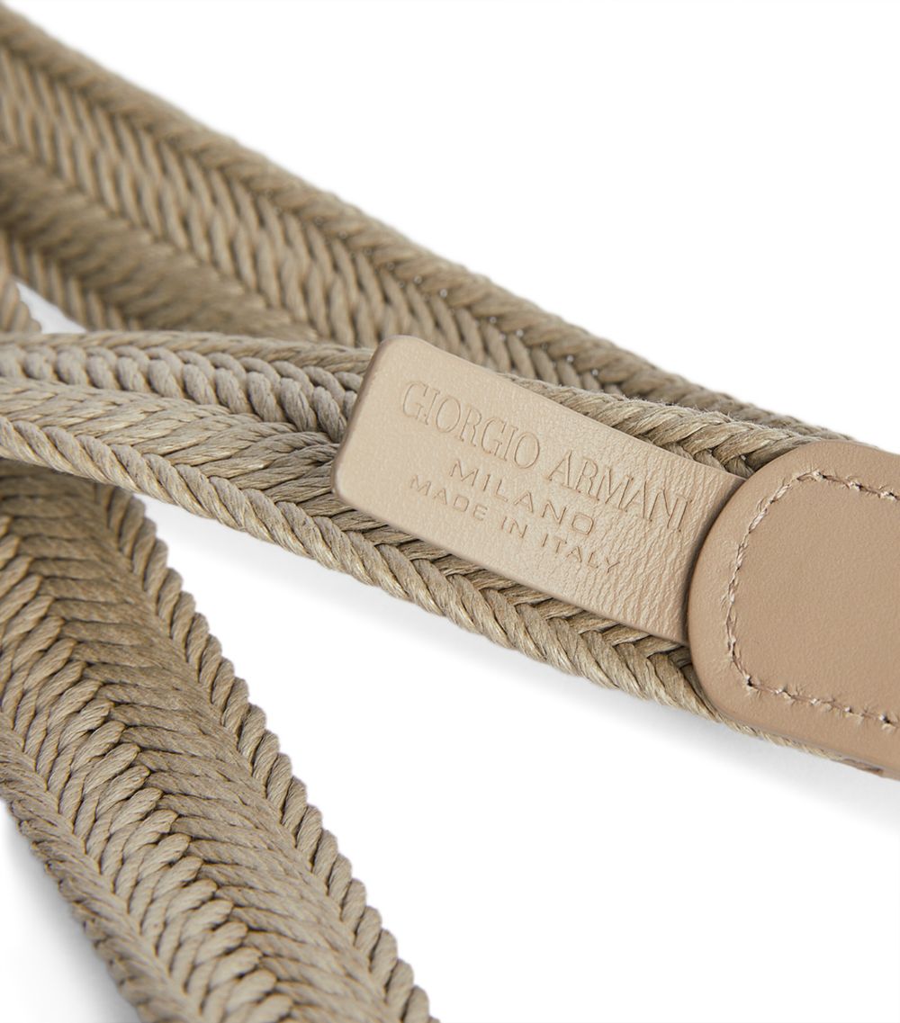 Giorgio Armani Giorgio Armani Cotton Braided Belt