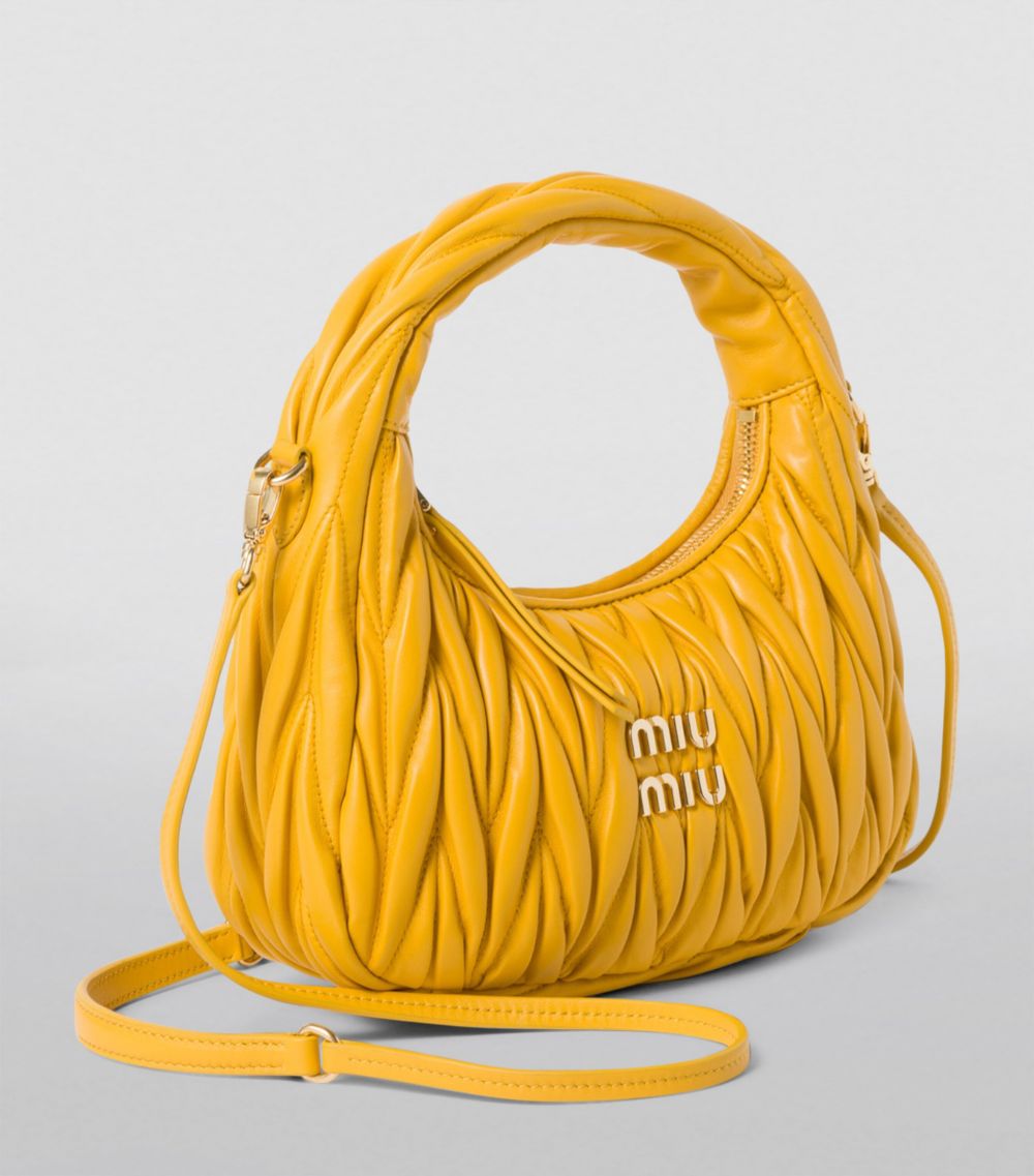 Miu Miu Miu Miu Small Matelassé Leather Wander Top-Handle Bag