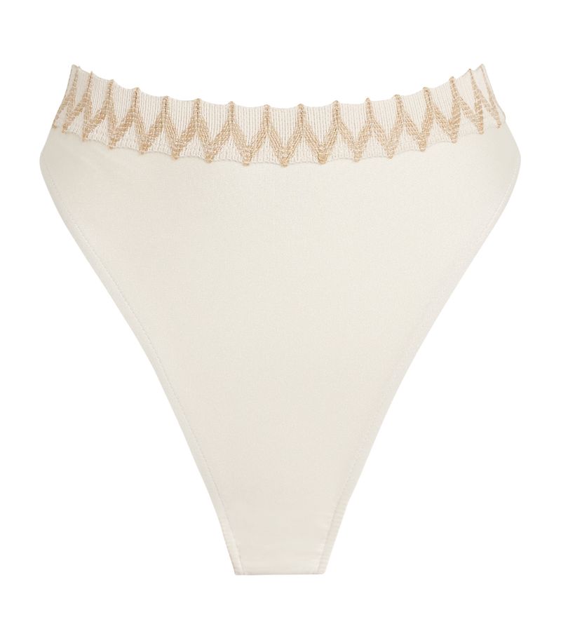 Patbo Patbo Jute-Trim Bikini Bottoms