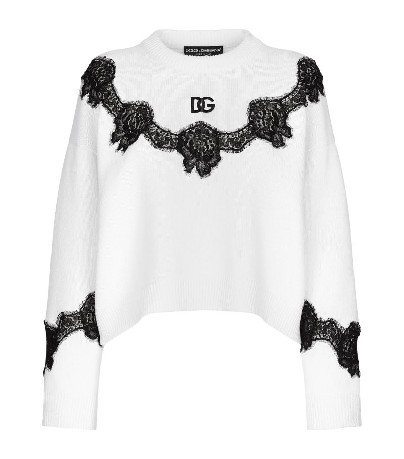 Dolce & Gabbana Dolce & Gabbana Lace-Detail Sweater