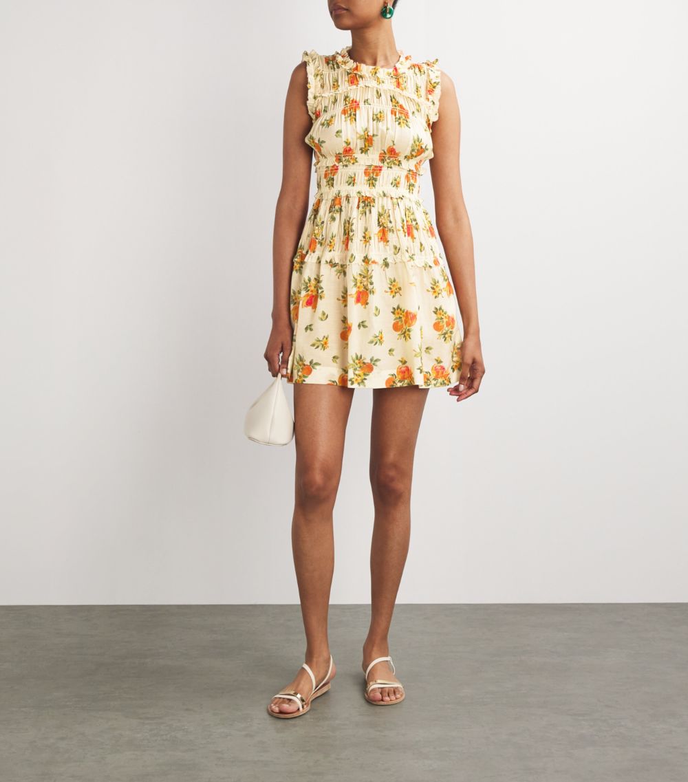 Dôen Dôen Orangerie Floral Print Martha Mini Dress