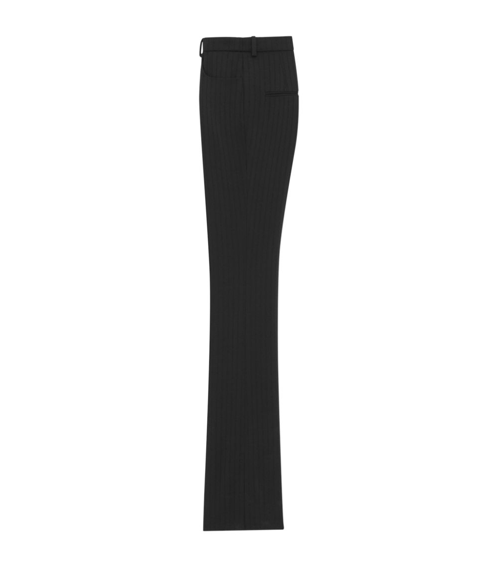 Saint Laurent Saint Laurent Wool Striped Tailored Trousers