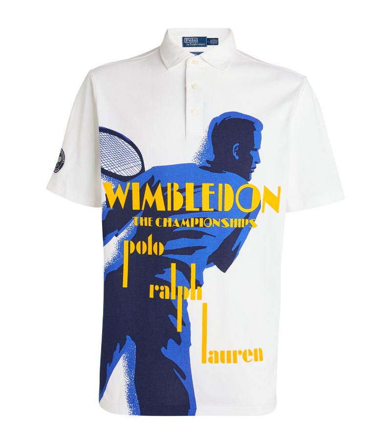 Rlx Ralph Lauren Rlx Ralph Lauren X Wimbledon Graphic Print Polo Shirt