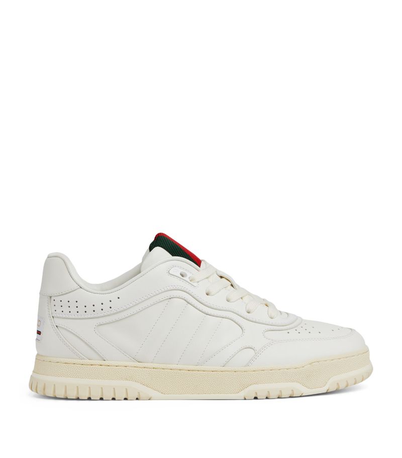 Gucci Gucci Leather Re-Web Sneakers