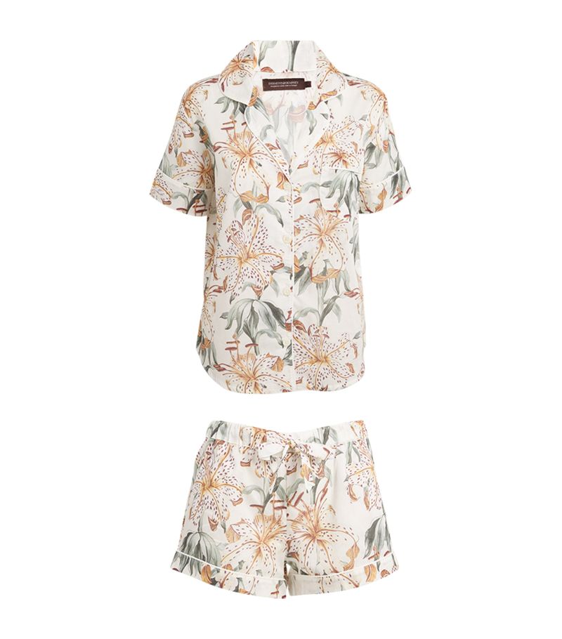 Desmond & Dempsey Desmond & Dempsey Lilium Print Pyjama Set