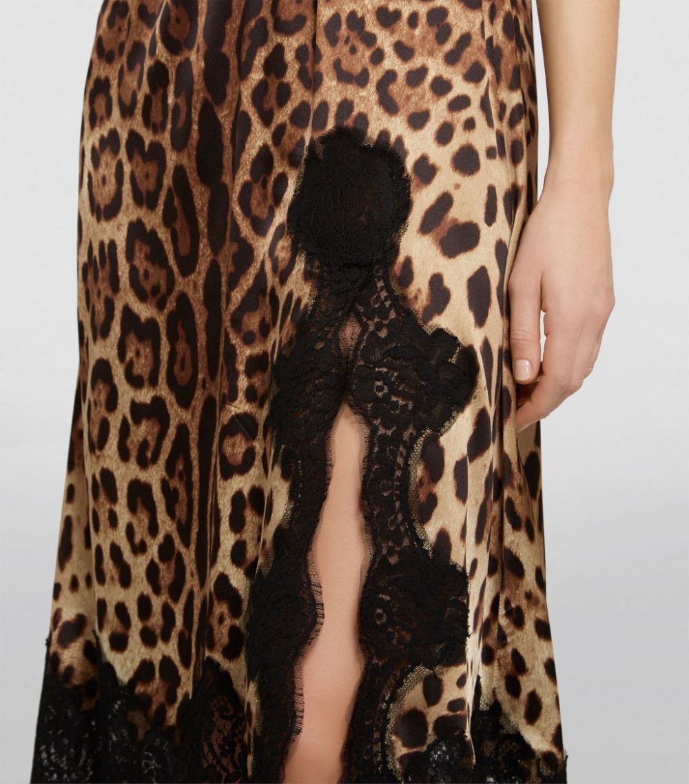 Dolce & Gabbana Dolce & Gabbana Leopard Print Slip Dress