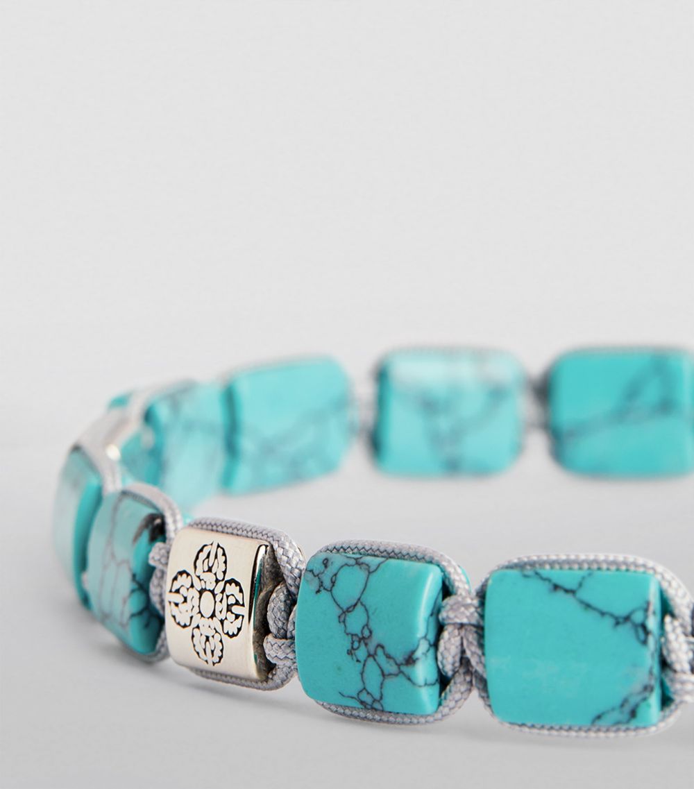 Nialaya Jewelry Nialaya Jewelry Turquoise Dorje Flatbead Bracelet