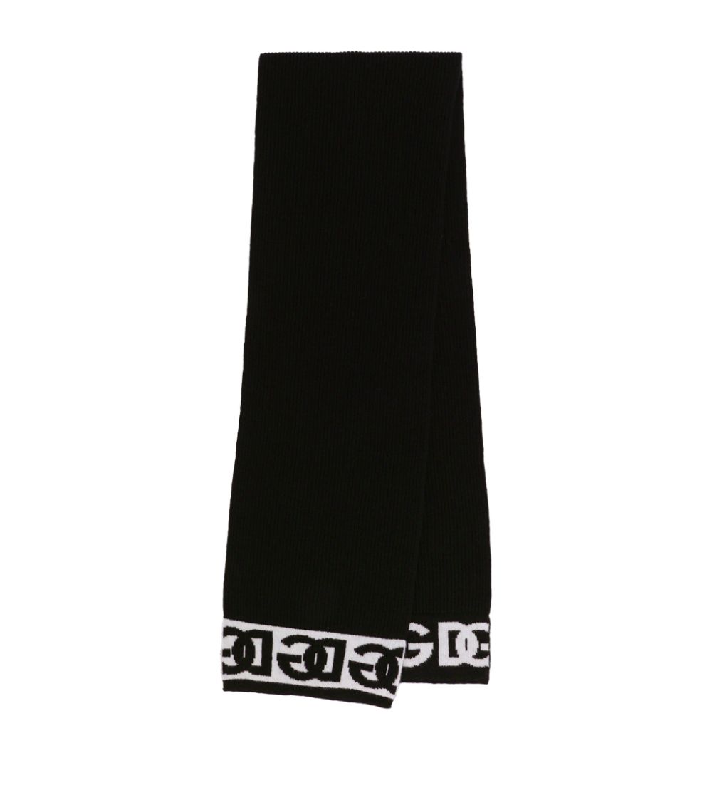 Dolce & Gabbana Dolce & Gabbana Kids Wool Logo Scarf