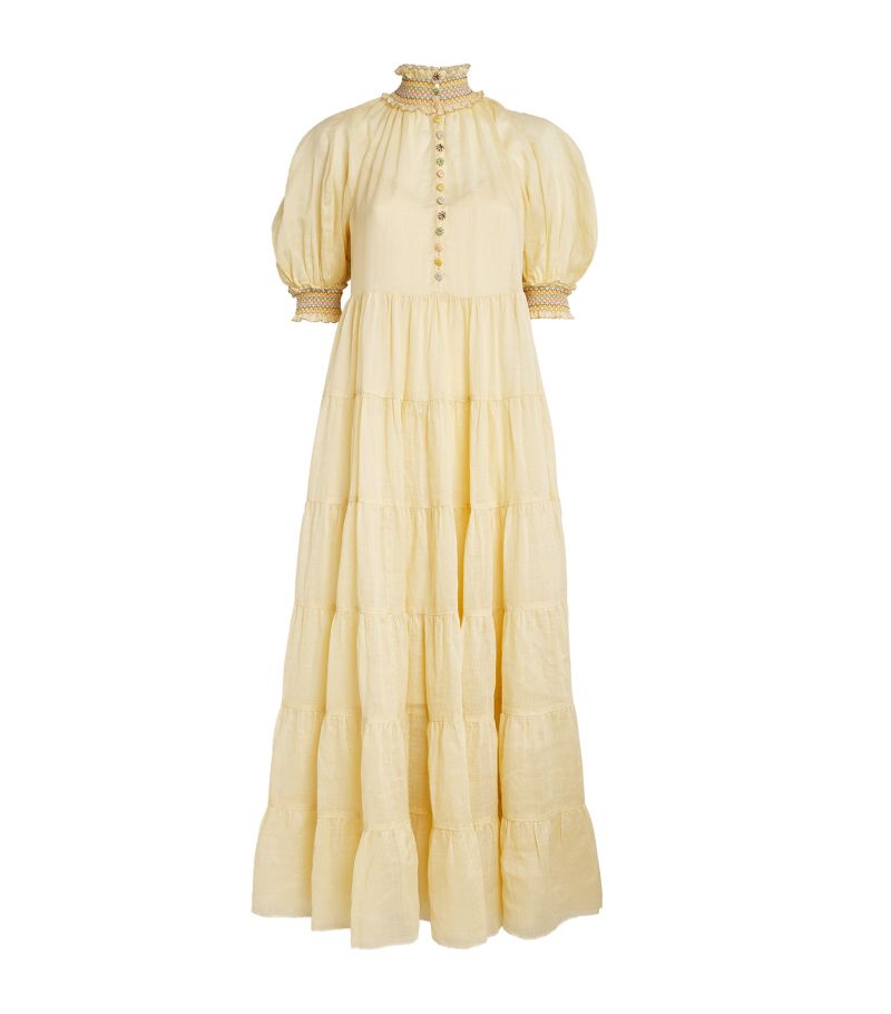 Zimmermann Zimmermann Ramie Tiered Swing Dress