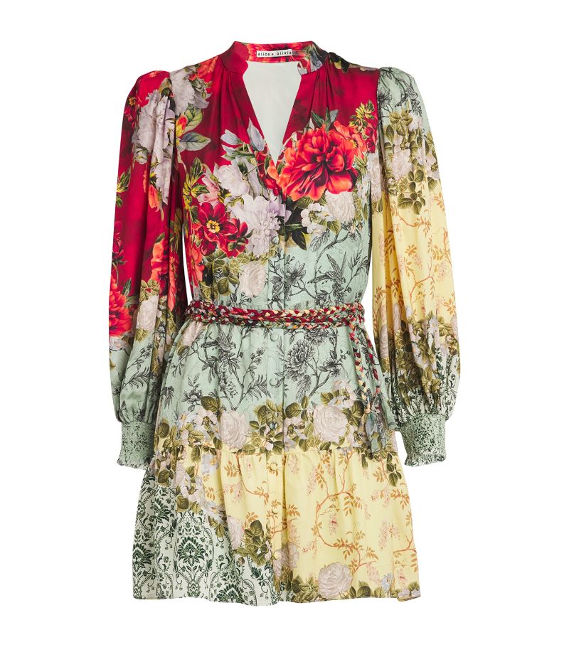 Alice + Olivia Alice + Olivia Floral Antonette Mini Dress