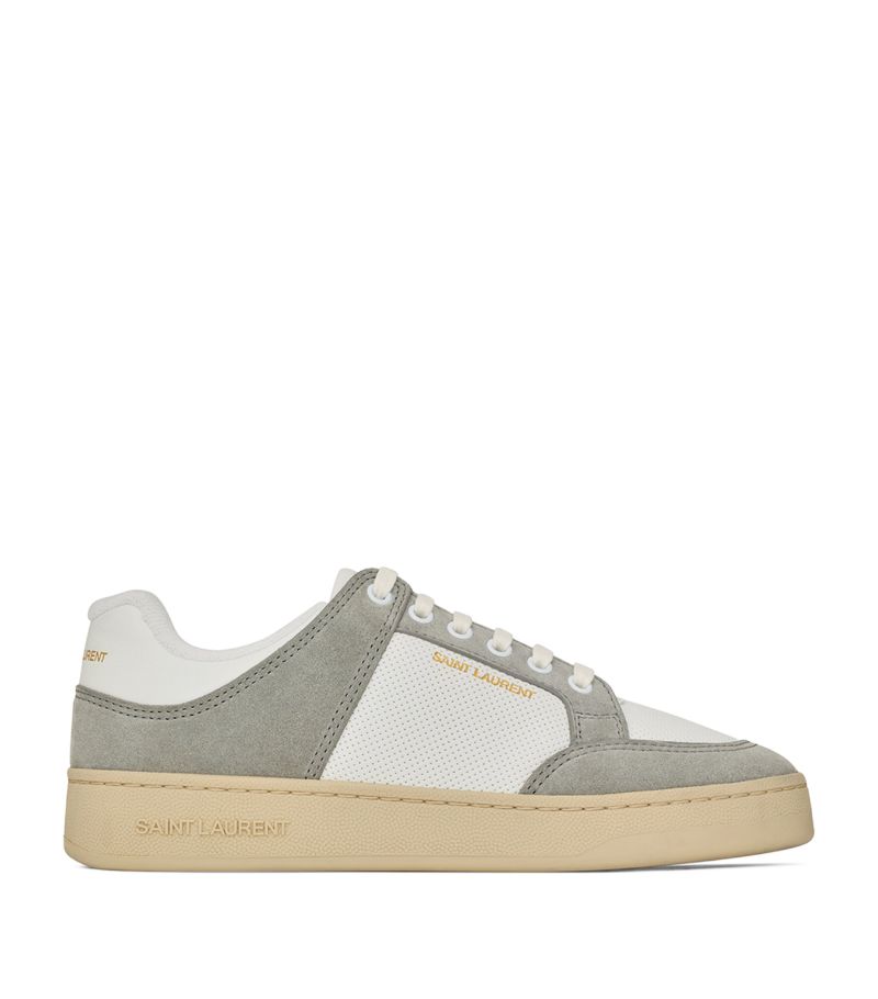 Saint Laurent Saint Laurent Suede Panel Low-Top Sneakers