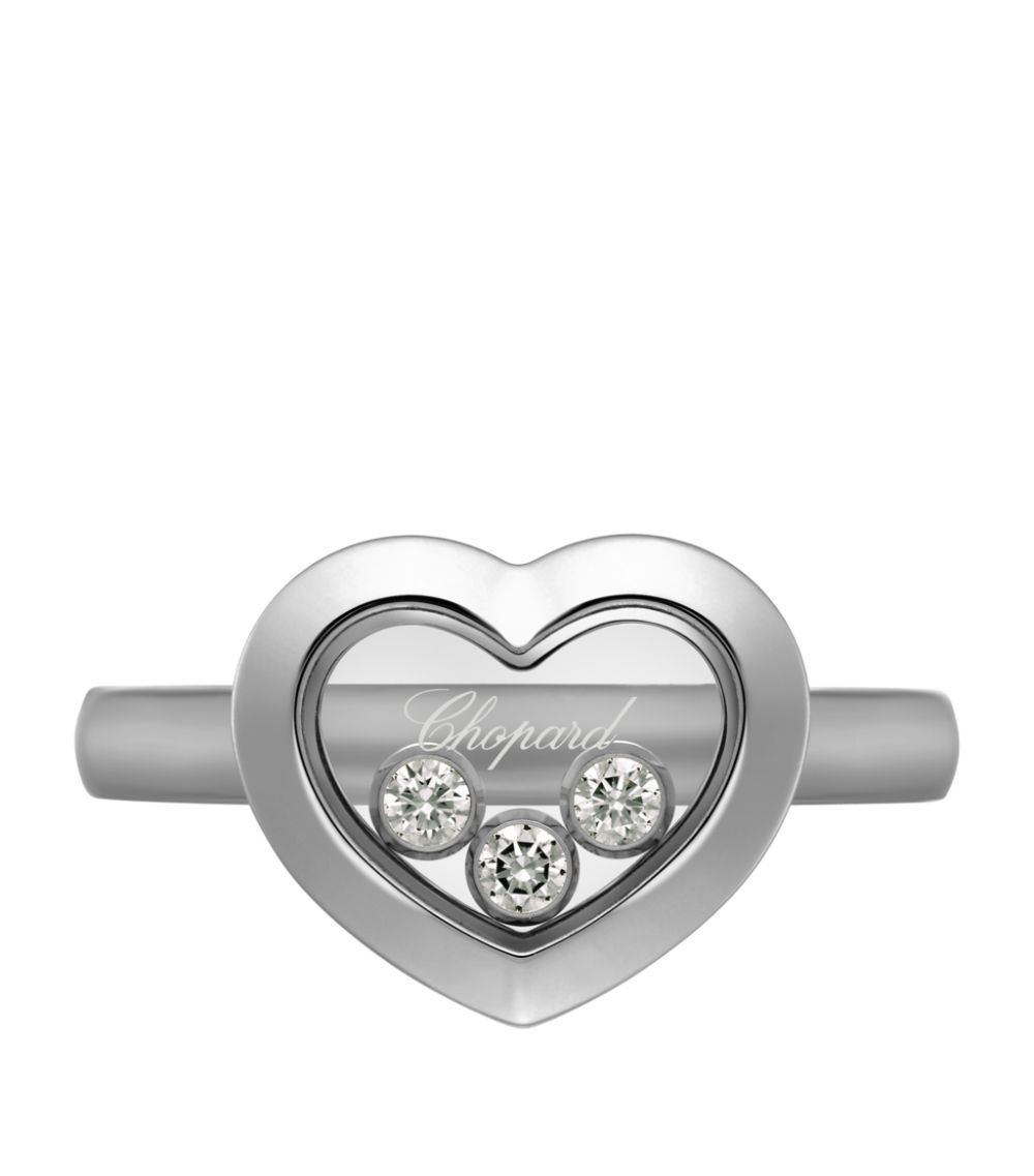 Chopard Chopard White Gold And Diamond Happy Diamonds Icons Ring