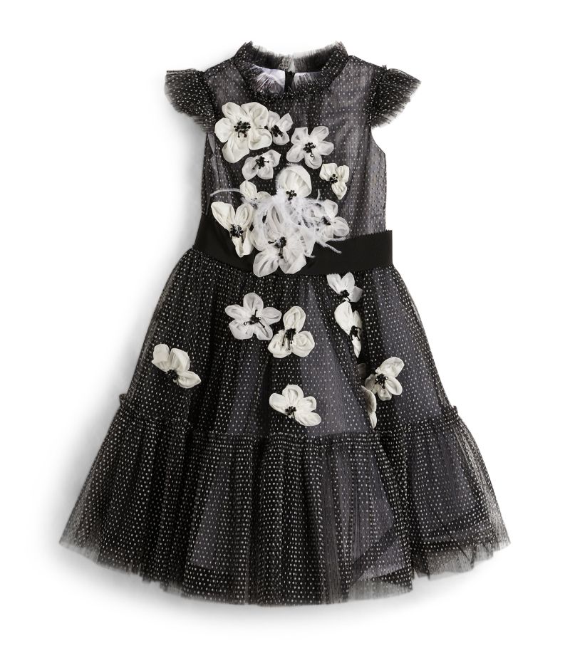 Marchesa Kids Couture MARCHESA KIDS COUTURE Tulle Flocked Dress (6-16 Years)