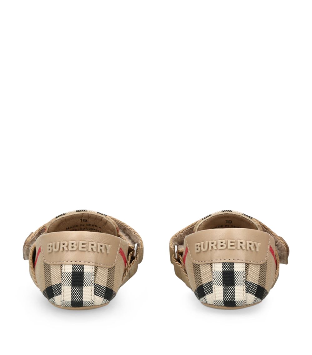 Burberry Burberry Kids House Check Crib Shoes