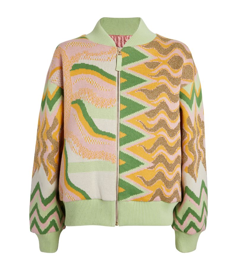 Hayley Menzies Hayley Menzies Cotton Jacquard Under The Sun Bomber Jacket