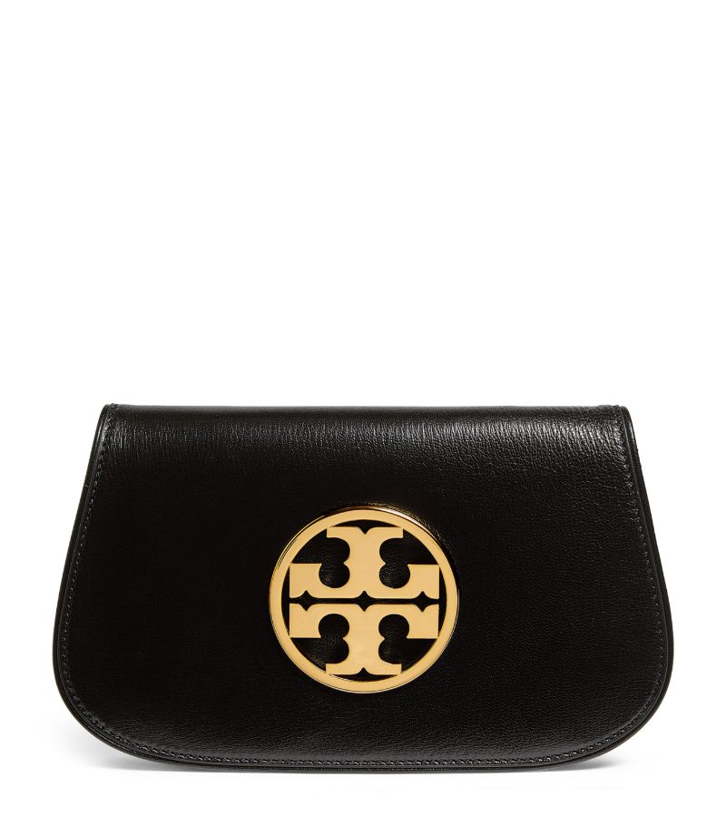 Tory Burch Tory Burch Leather Reva Clutch Bag