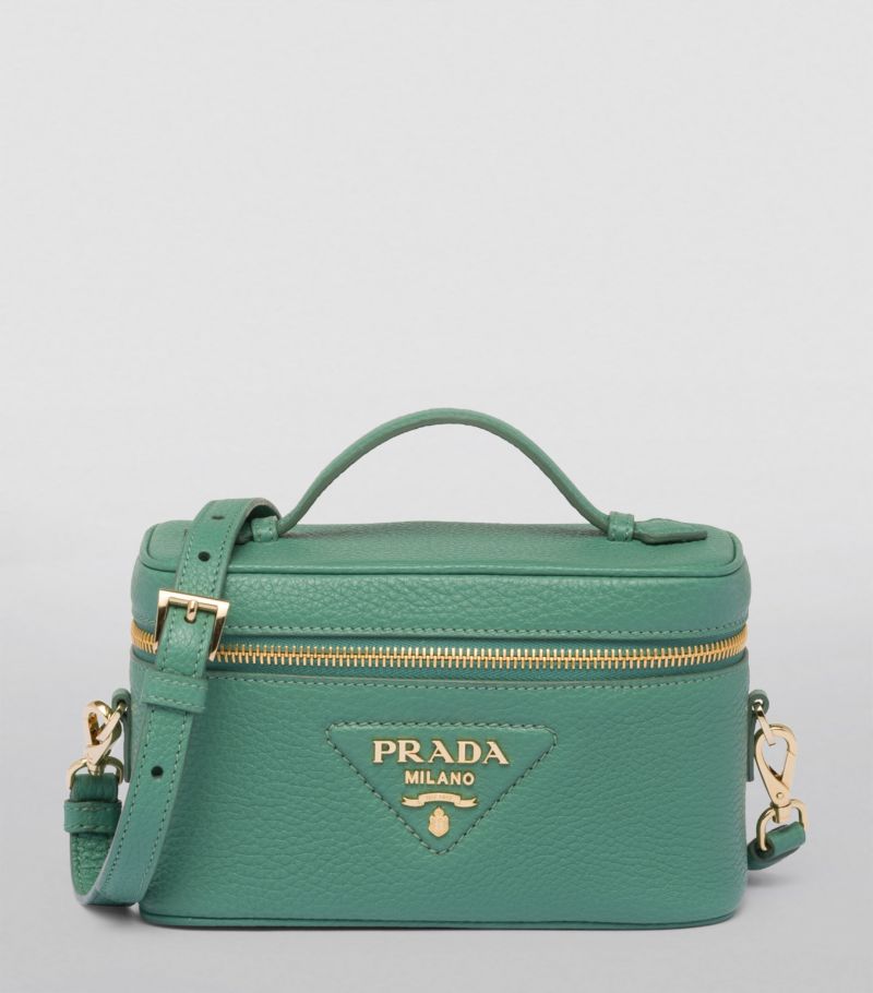 Prada Prada Mini Leather Top-Handle Bag