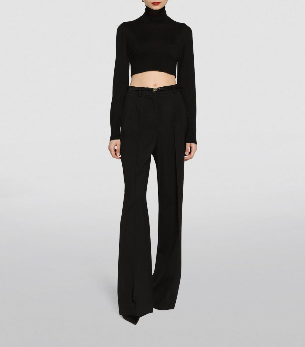 Dolce & Gabbana Dolce & Gabbana Wool Straight-Leg Trousers