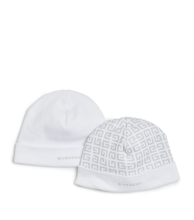 Givenchy Givenchy Kids Logo Beanies (Set Of 2)