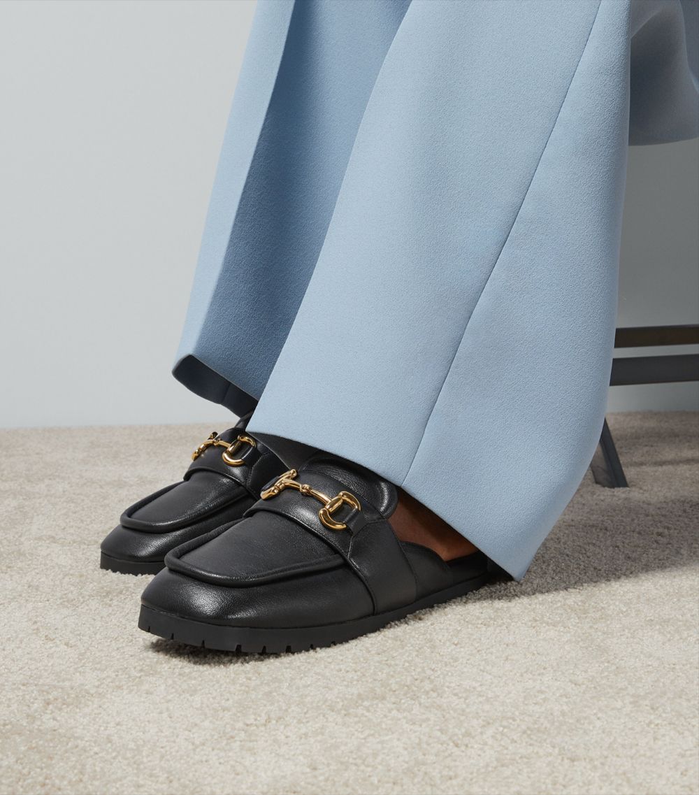 Gucci Gucci Leather Lug-Sole Horsebit Loafers