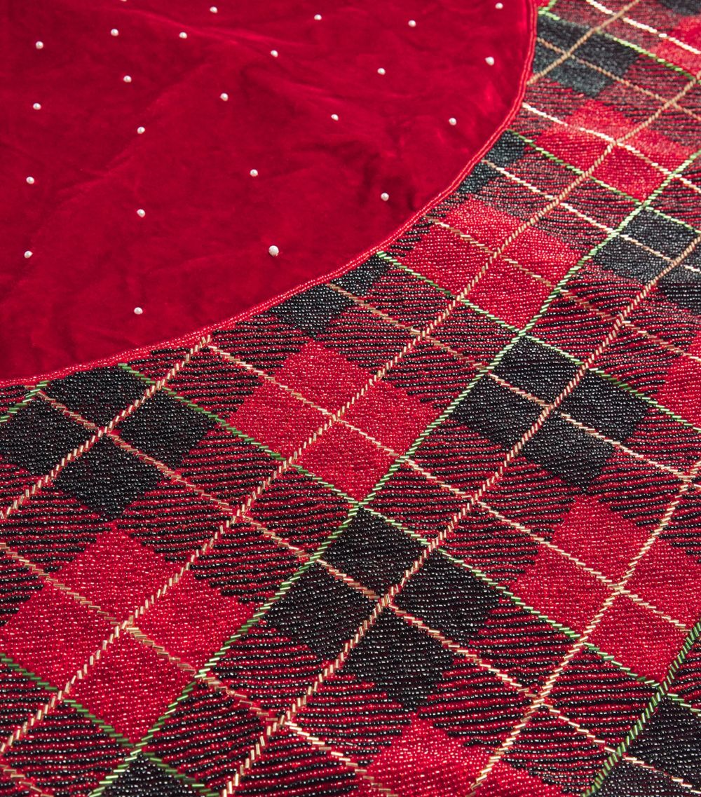 Harrods Harrods Velvet Tartan Tree Skirt