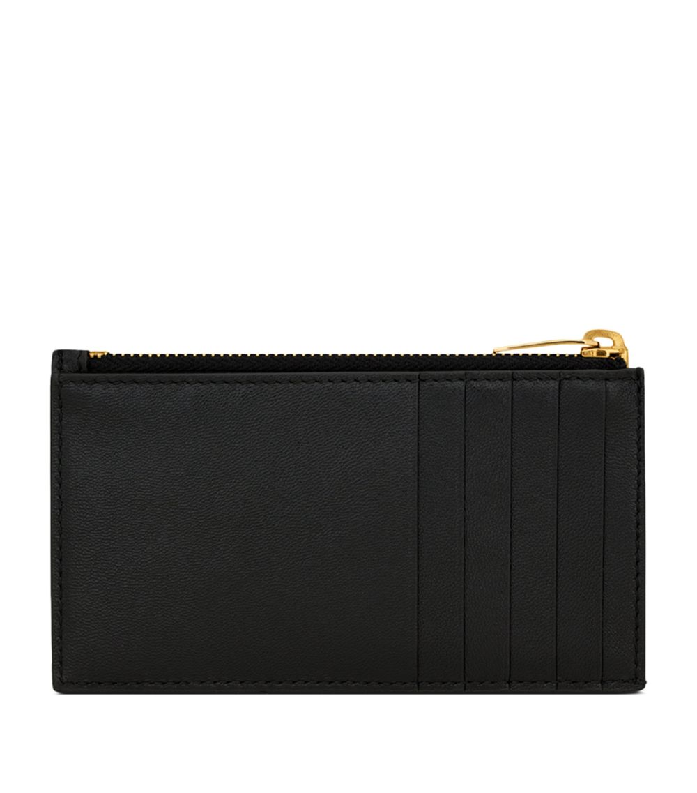 Saint Laurent Saint Laurent Cassandre Fragments Zipped Card Holder