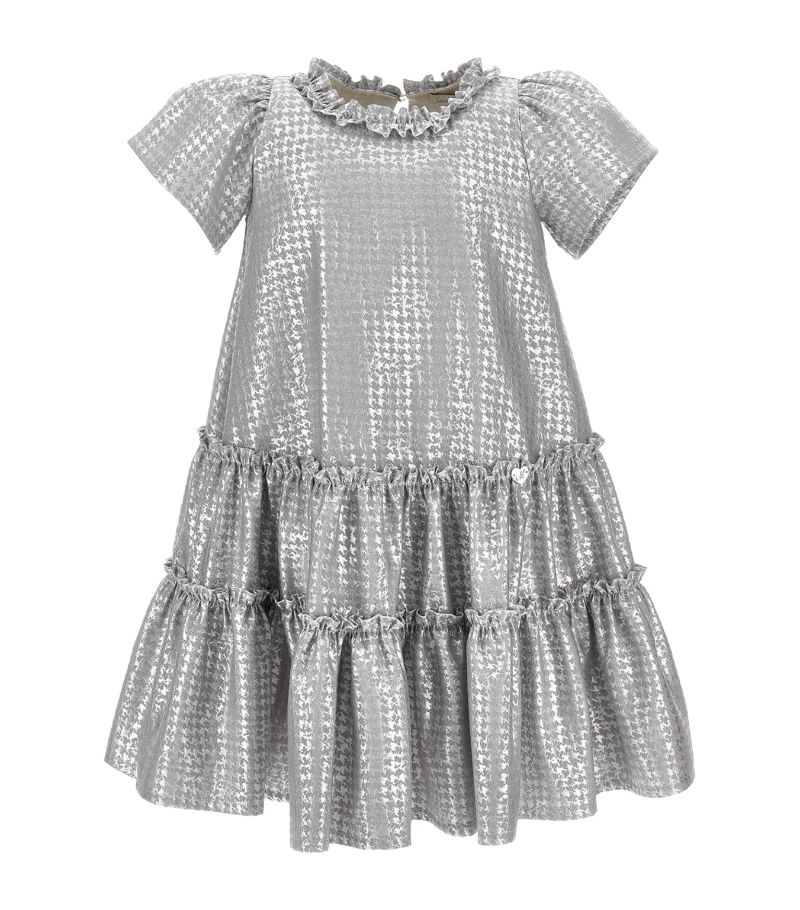 Monnalisa Monnalisa Houndstooth Jacquard Dress (2-16 Years)