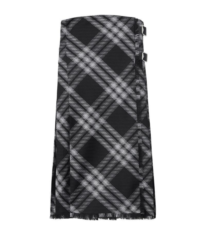 Burberry Burberry Check Wrap Mini Dress