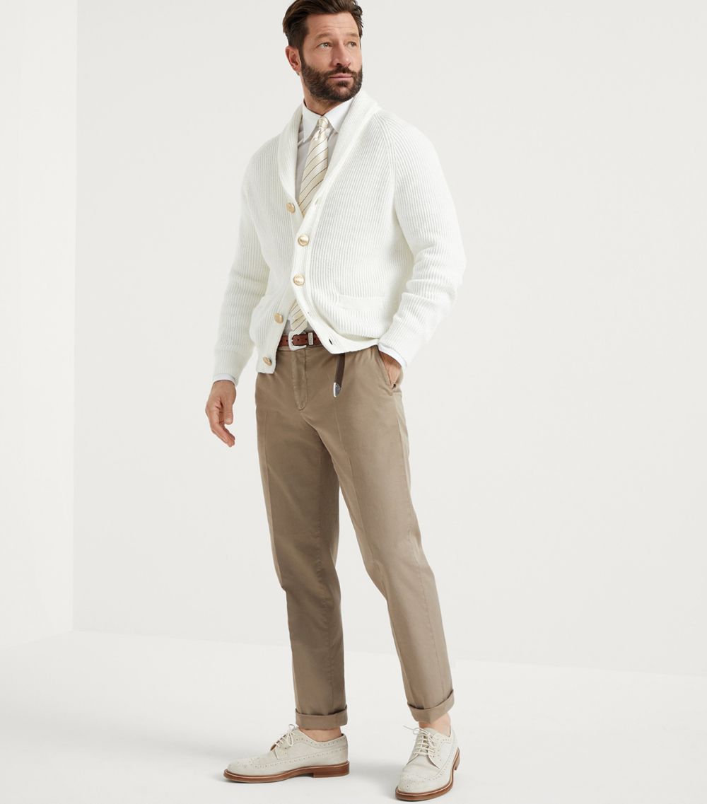 Brunello Cucinelli Brunello Cucinelli Cotton-Blend Gabardine Trousers