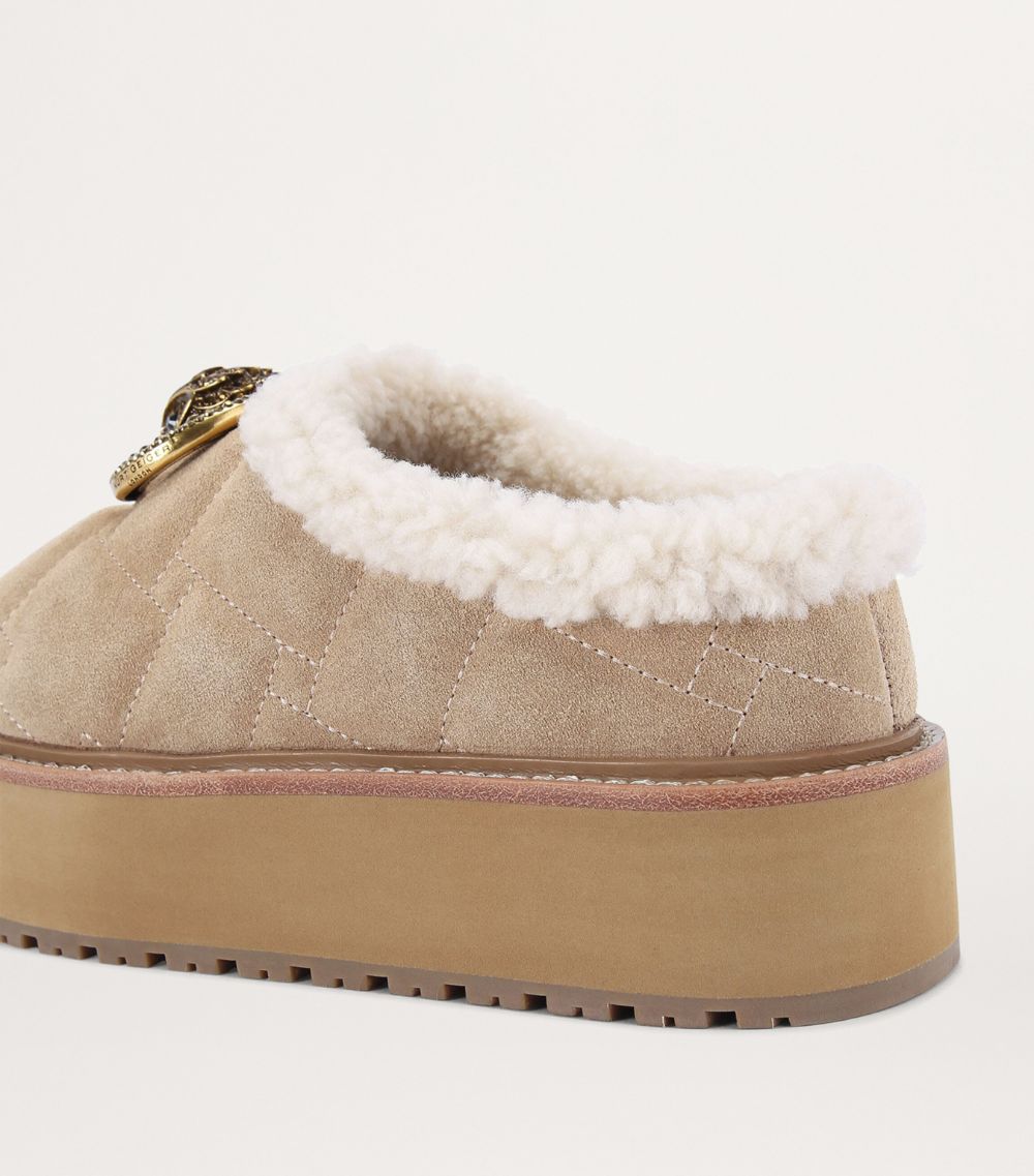 Kurt Geiger London Kurt Geiger London Suede Chelsea Flatform Slippers