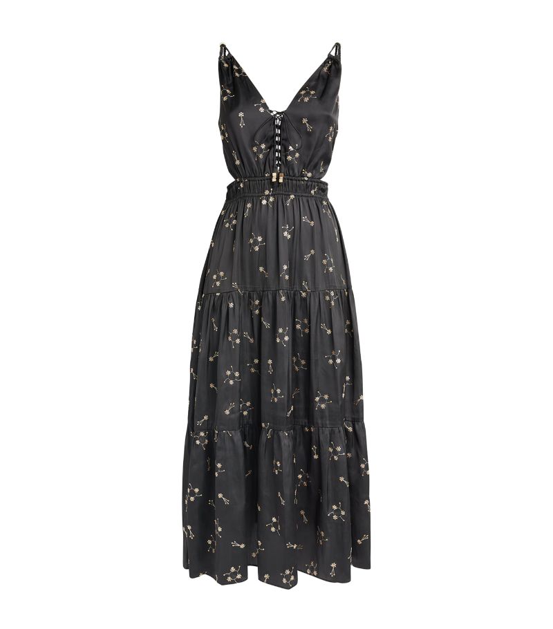  Maje Embroidered Midi Dress