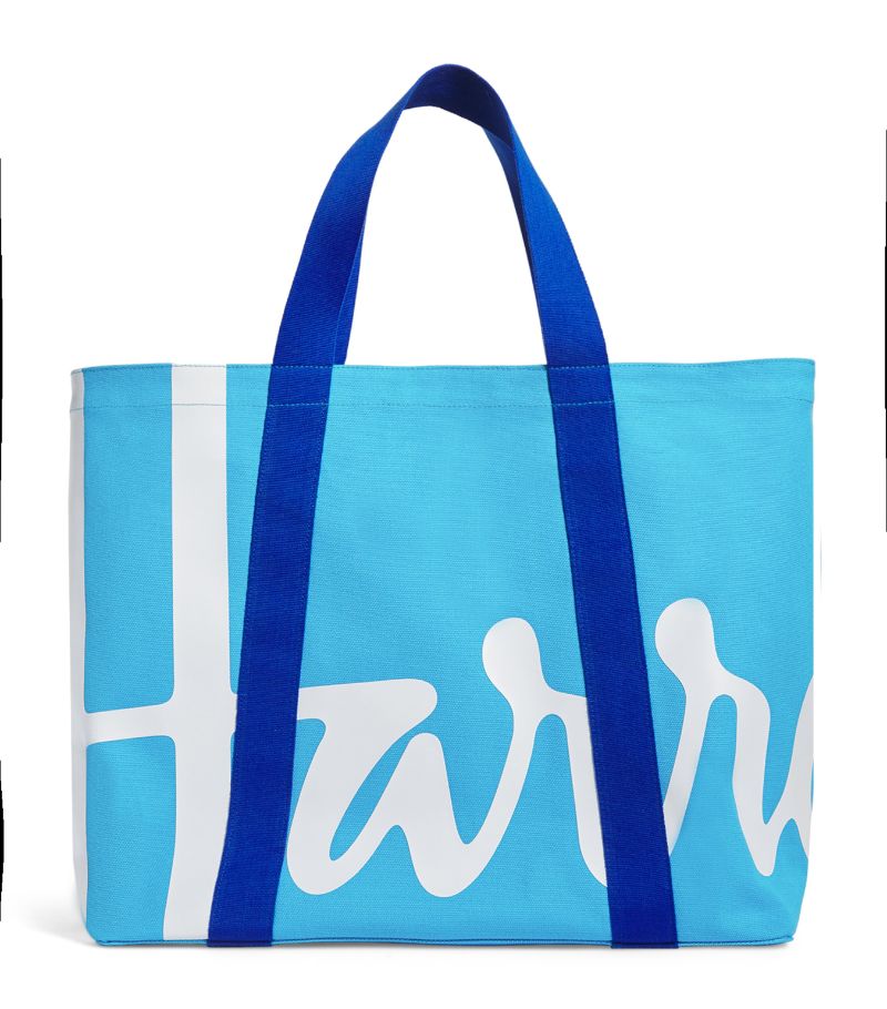 Harrods Harrods Large Cotton Logo Tote Bag