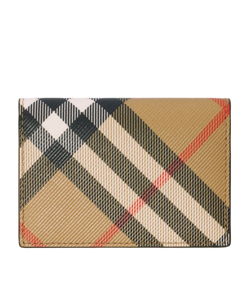 Burberry Burberry Check Folding Card Holder