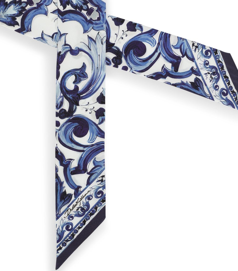 Dolce & Gabbana Dolce & Gabbana Silk Majolica Print Scarf