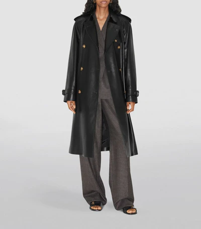 Burberry Burberry Leather Trench Coat