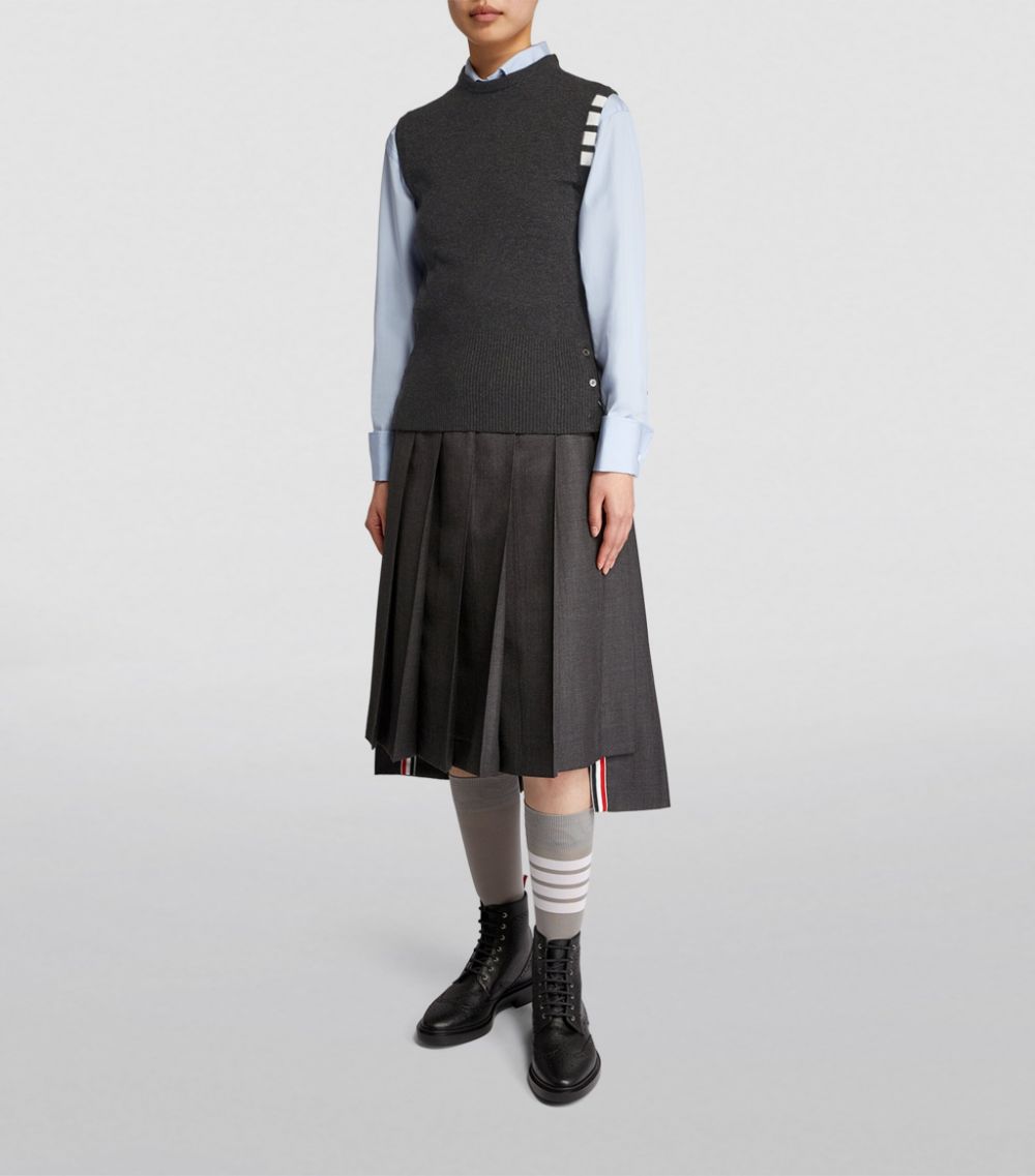 Thom Browne Thom Browne Cashmere 4-Bar Sweater Vest