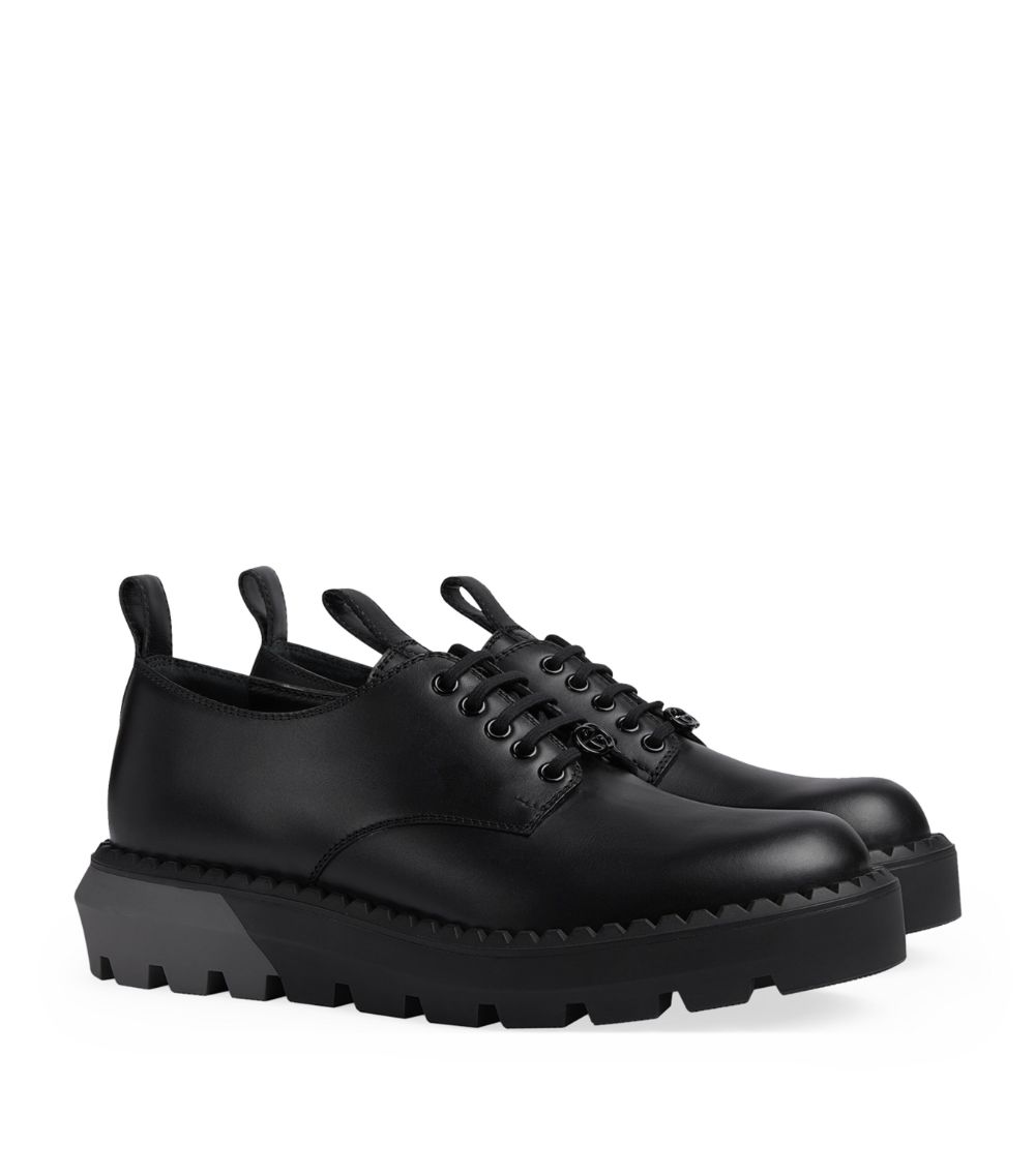 Gucci Gucci Leather Lace-Up Shoes