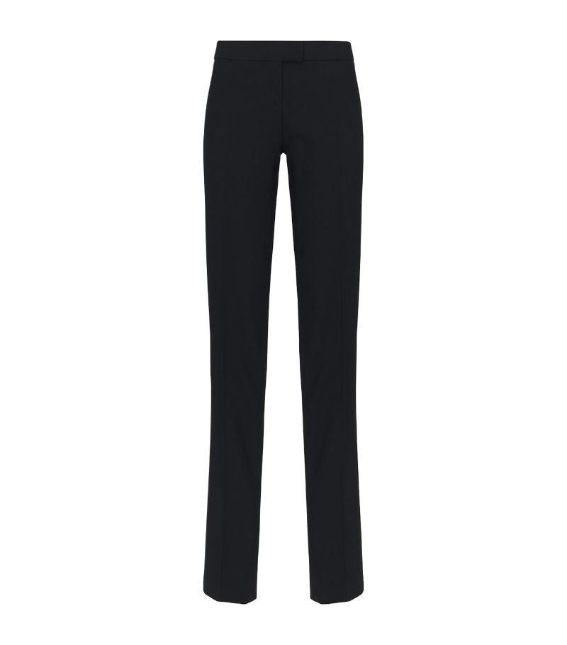 Alexander McQueen Alexander Mcqueen Wool Low-Waisted Cigarette Trousers